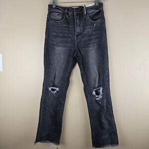 RFM Dylan Straight Tummy Control  Black Denim Jeans Size 3/26